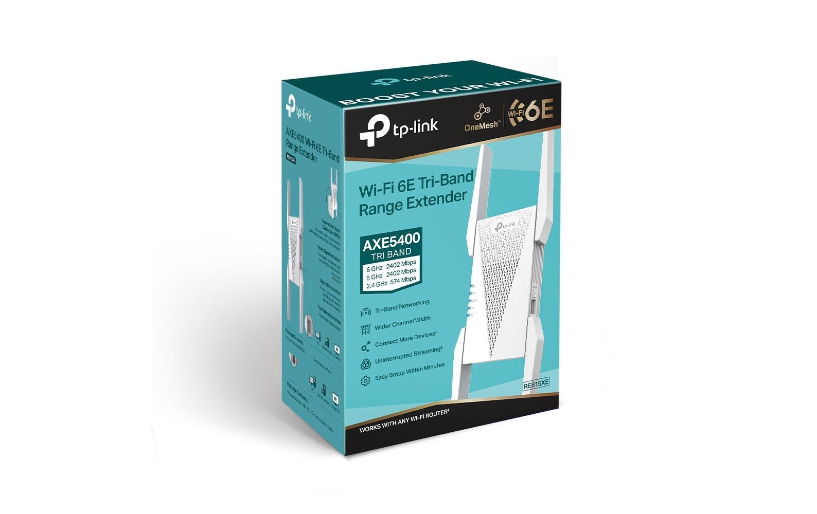 WLAN-Mesh-Repeater RE815XE<br>AXE5400 Mesh Wi-Fi 6E WLAN Repeater