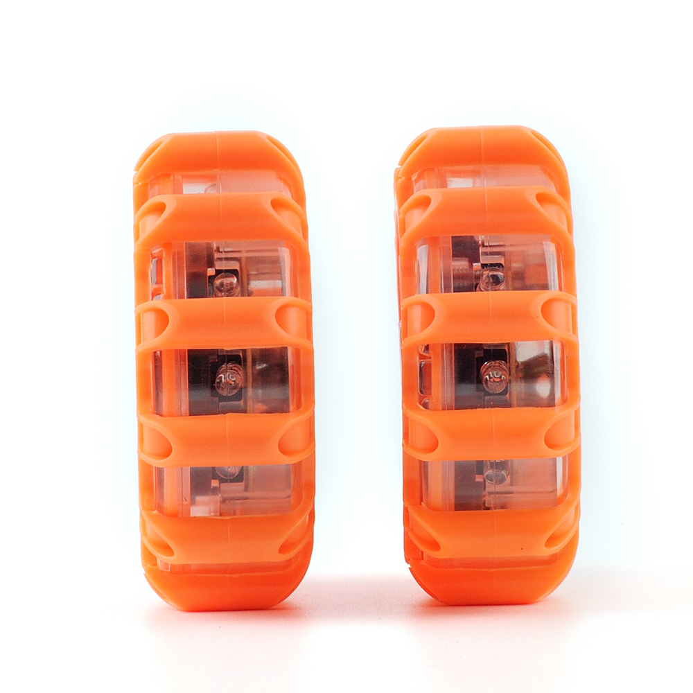 LED Auto Warnlicht Sicherheitsleuchte LKW Blink Licht mit Haken (Batteriebetrieben) - Orange