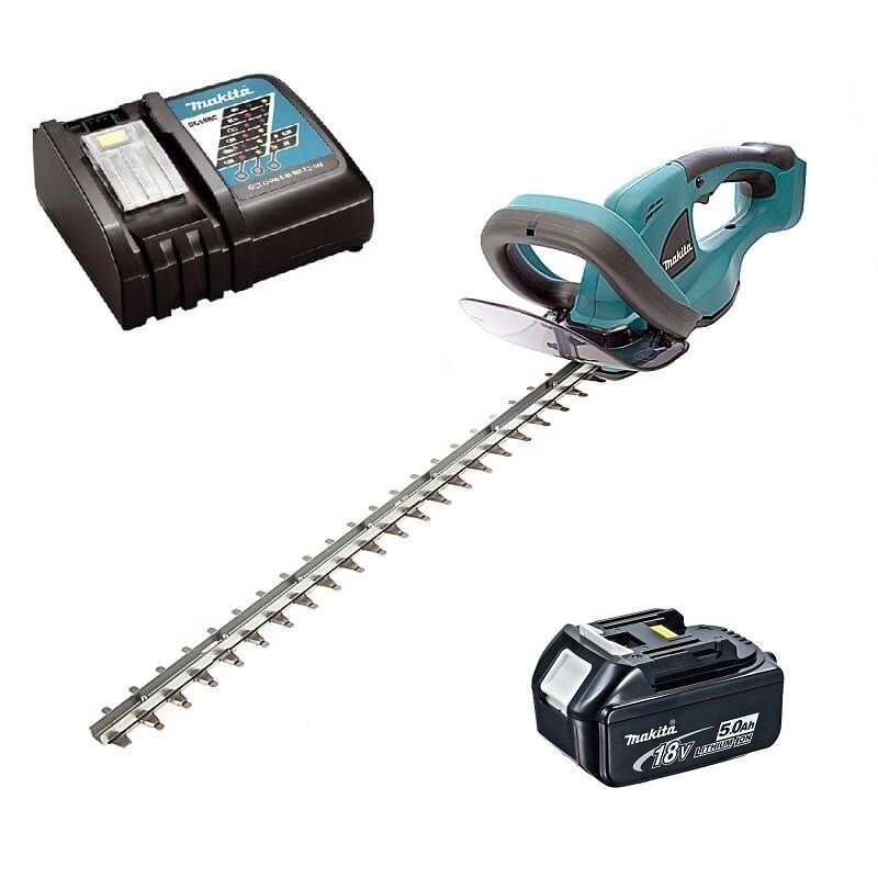 Makita DUH523RT 18V Li-ion accu heggenschaar lader met 1 x 5Ah accu - 520mm