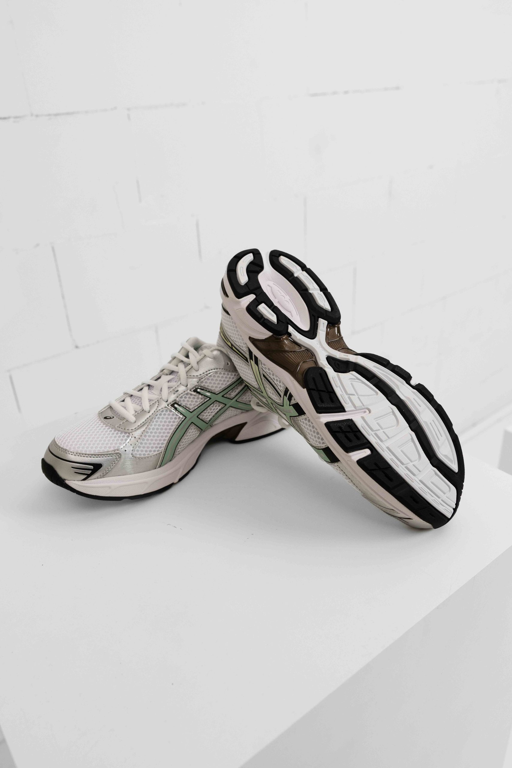 Asics Gel-1130 Sneakers Unisex Wit/Zilver/Lichtgroen