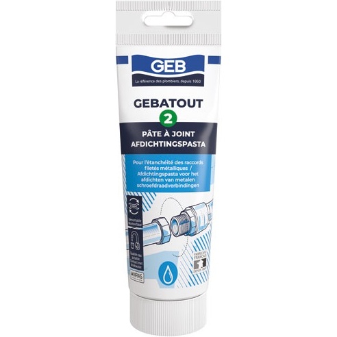 Mastic eau potable Gebatout2 tube 250g