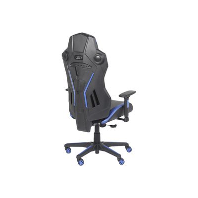 Fauteuil gamer ONLINE - accoudoirs réglables - enceintes intégrées - noir et bleu