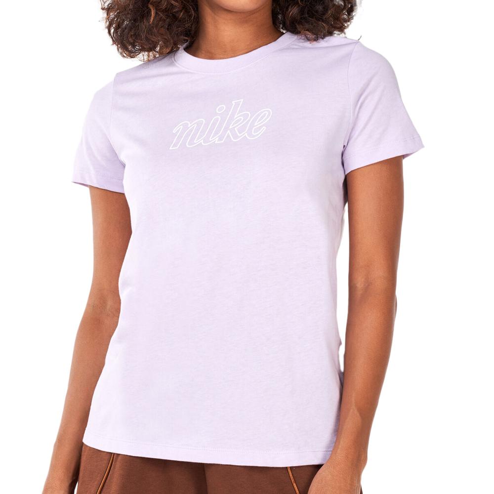 Nike T-shirt Violet Femme Nike Clsh