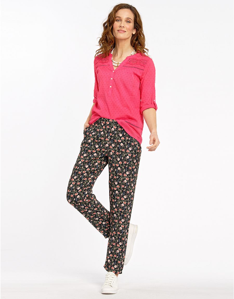 Blouse plumetis rouge