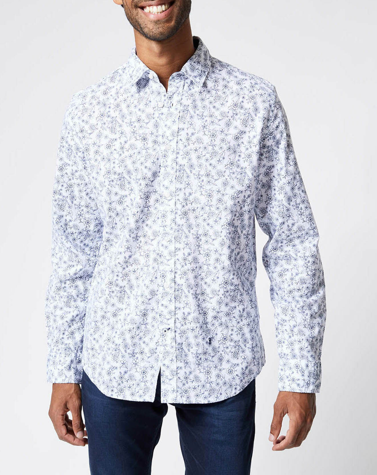 Pepe Jeans Chemise Birdland Imprimé Fleurs blanche
