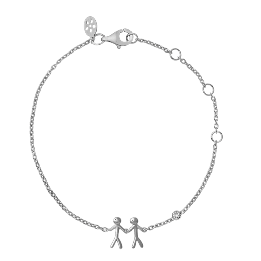 byBiehl Together My Love Armbånd, Sølv, 19,5 cm