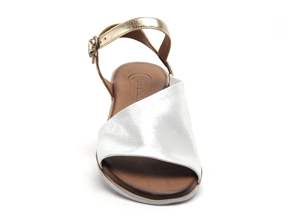 Lune et l autre nu pieds plats femme sandra argent