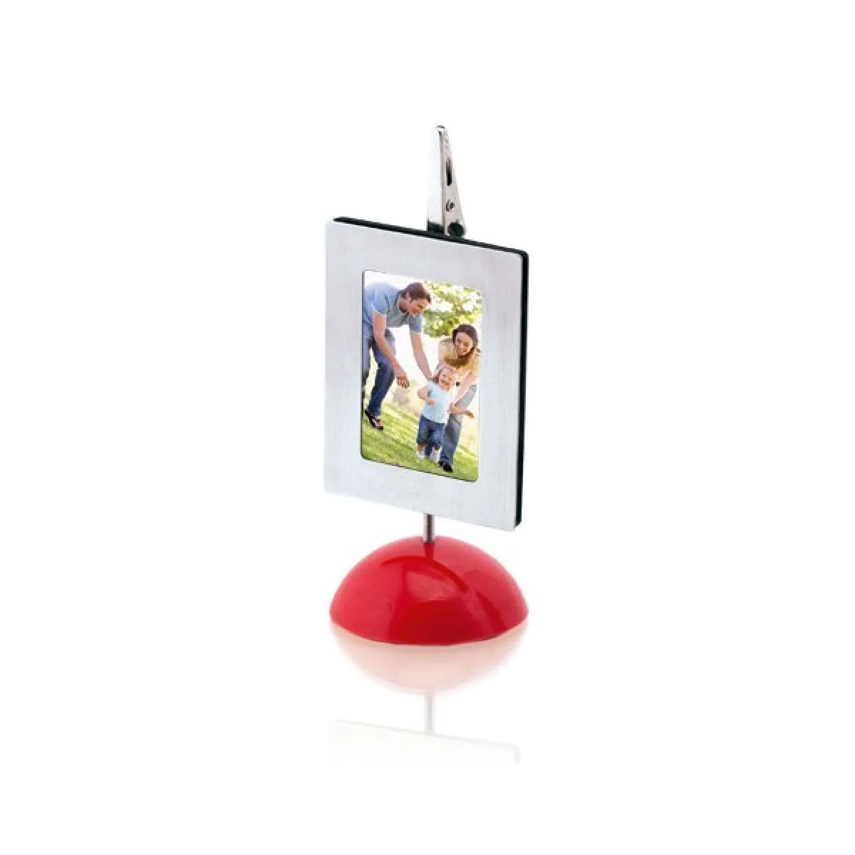 Totalcadeau Porte photo Noir - Métal aimanté