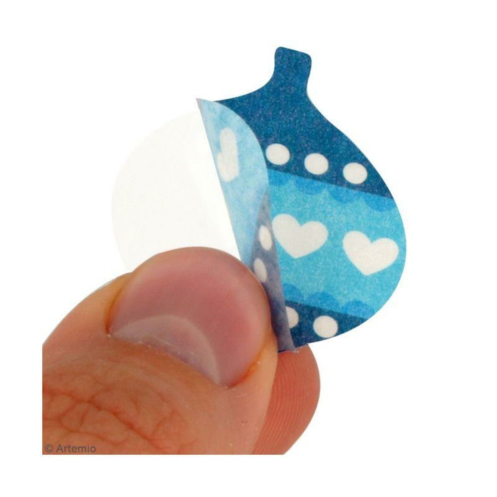 50 stickers en papier washi - folk
