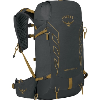 Osprey Talon Velocity 20 Rucksack Dark Charcoal / Tumbleweed Yellow Herren