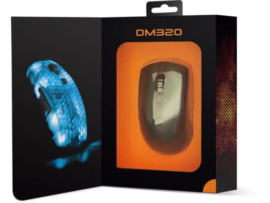DELTACO Gaming-Maus GAM-145 Schwarz Leichte Gaming-Maus mit RGB Beleuchtung