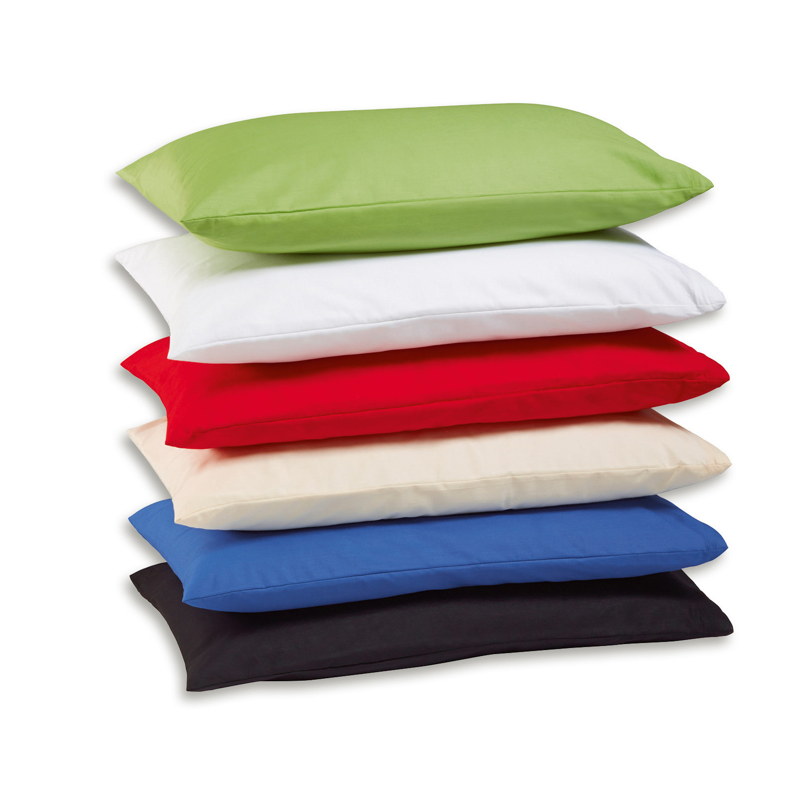 2er-Pack Kissenbezug - weiß - 40x80 cm