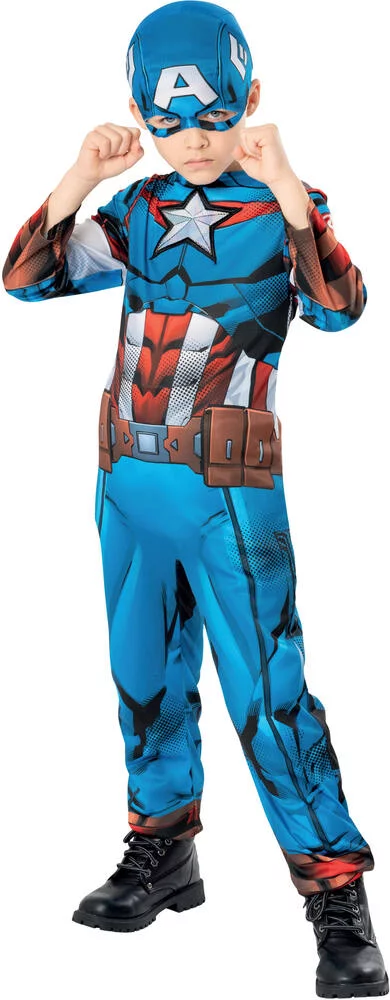 MARVEL - AVENGERS - DEGUISEMENT - CAPTAIN AMERICA - TAILLE S 3-4 ANS