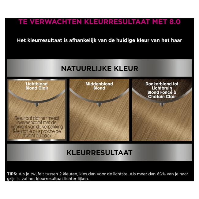 Garnier Olia Permanente Haarverf 8.0 Licht Blond