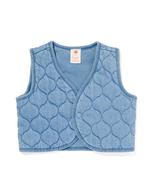 gilet bébé denim matelassé denim