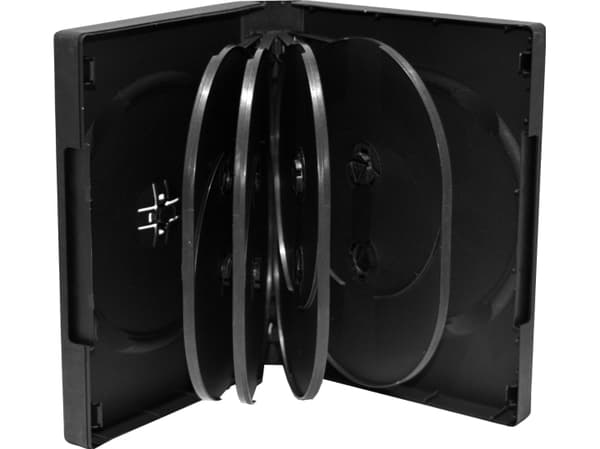 MediaRange BOX35-10, DVD-etui, 10 disker, Sort, Plast, 120 mm, RoHS