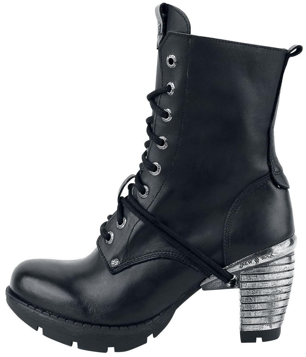 Trail Negro Tacon Acero | New Rock Bottes