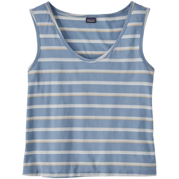 Débardeur PATAGONIA W'S REGENERATIVE ORGANIC CERTIFIED COTTON TANK SUNSET STRIPE SUNSET STRIPE: LIGHT PLUME GREY