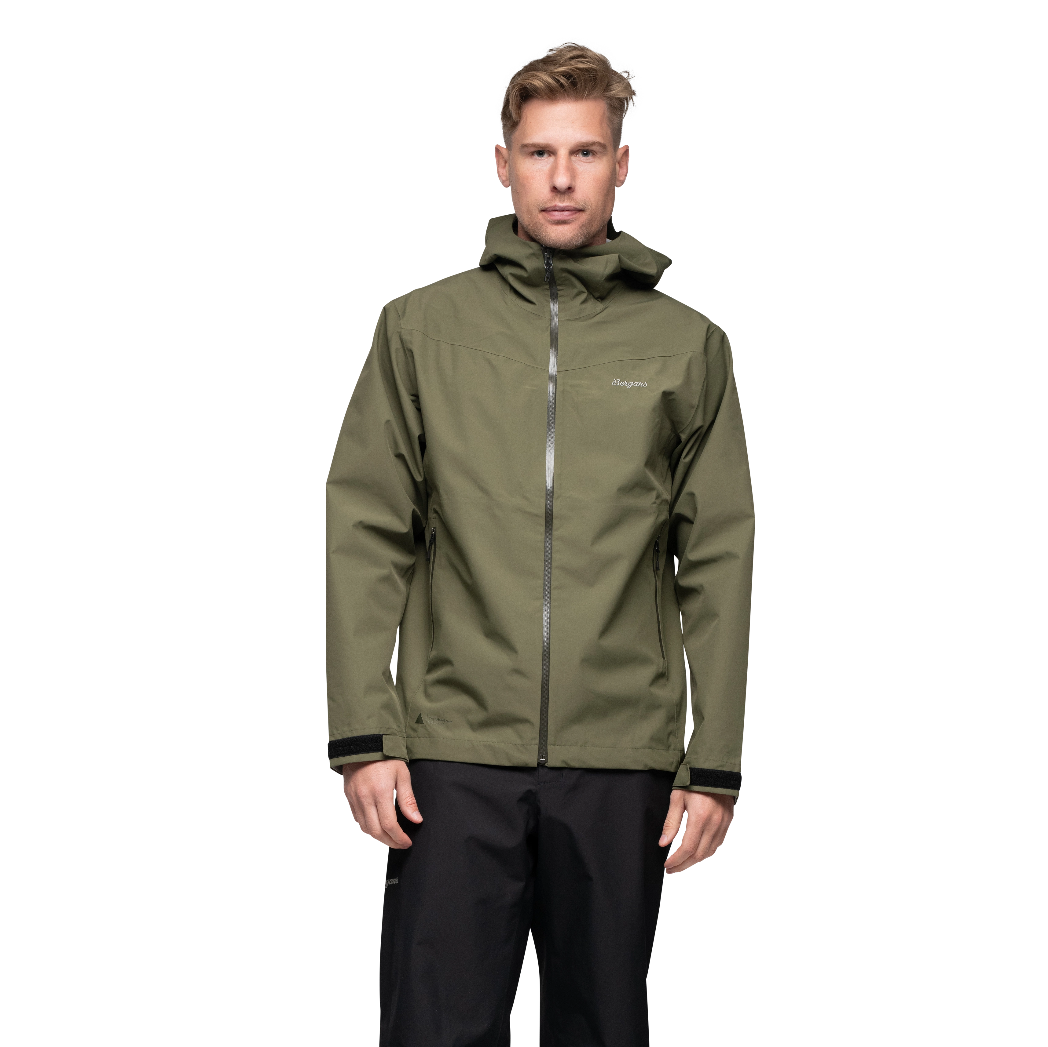 Essentials 2.5L Shell Jacket Men Dark Green Mud