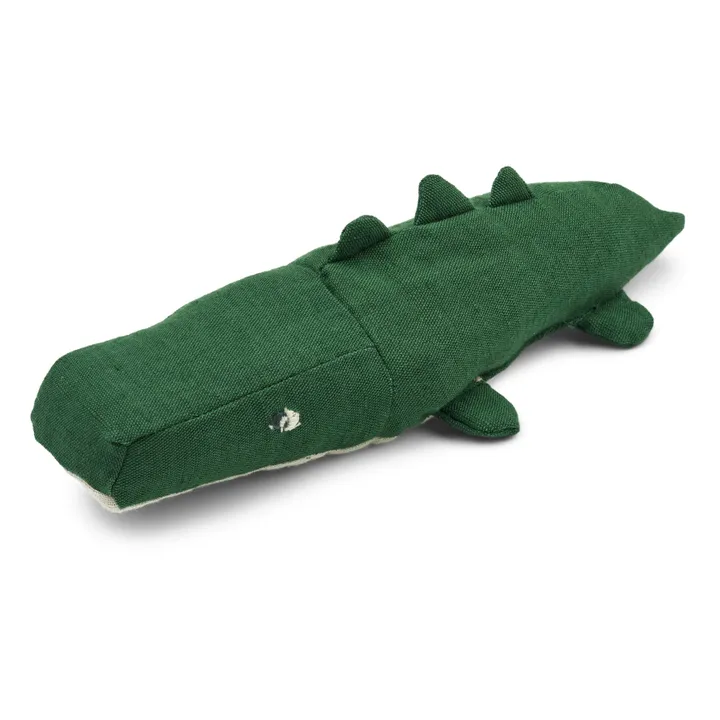 Liewood Peluche crocodile Myra en coton bio | Vert foncé
