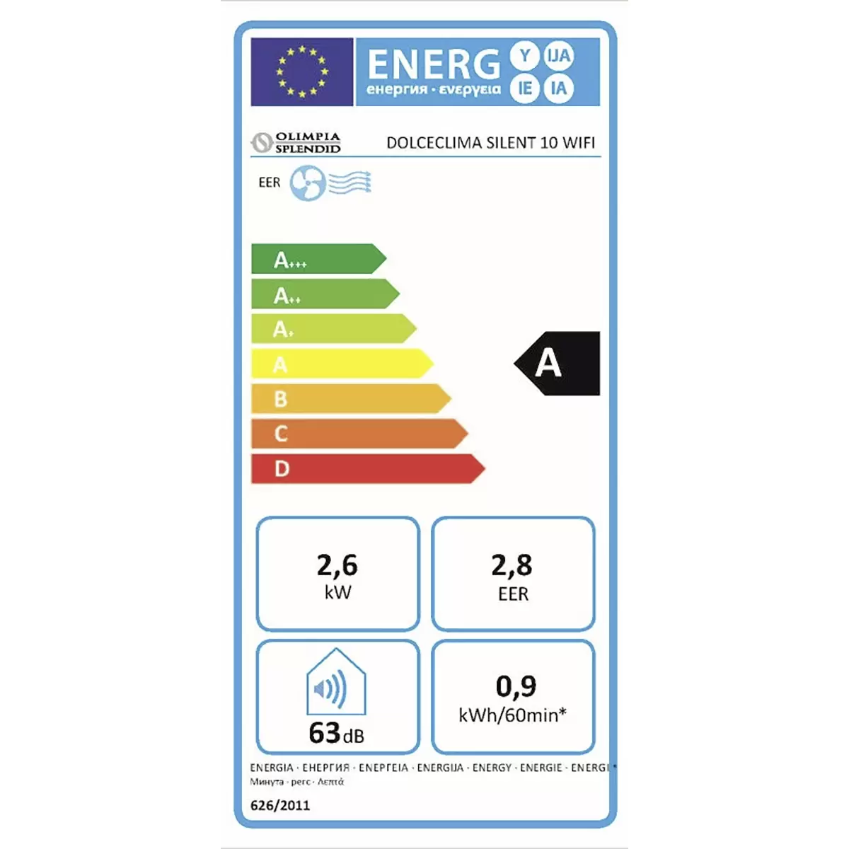 Klimagerät Dolceclima Silent 10 WIFI weiss