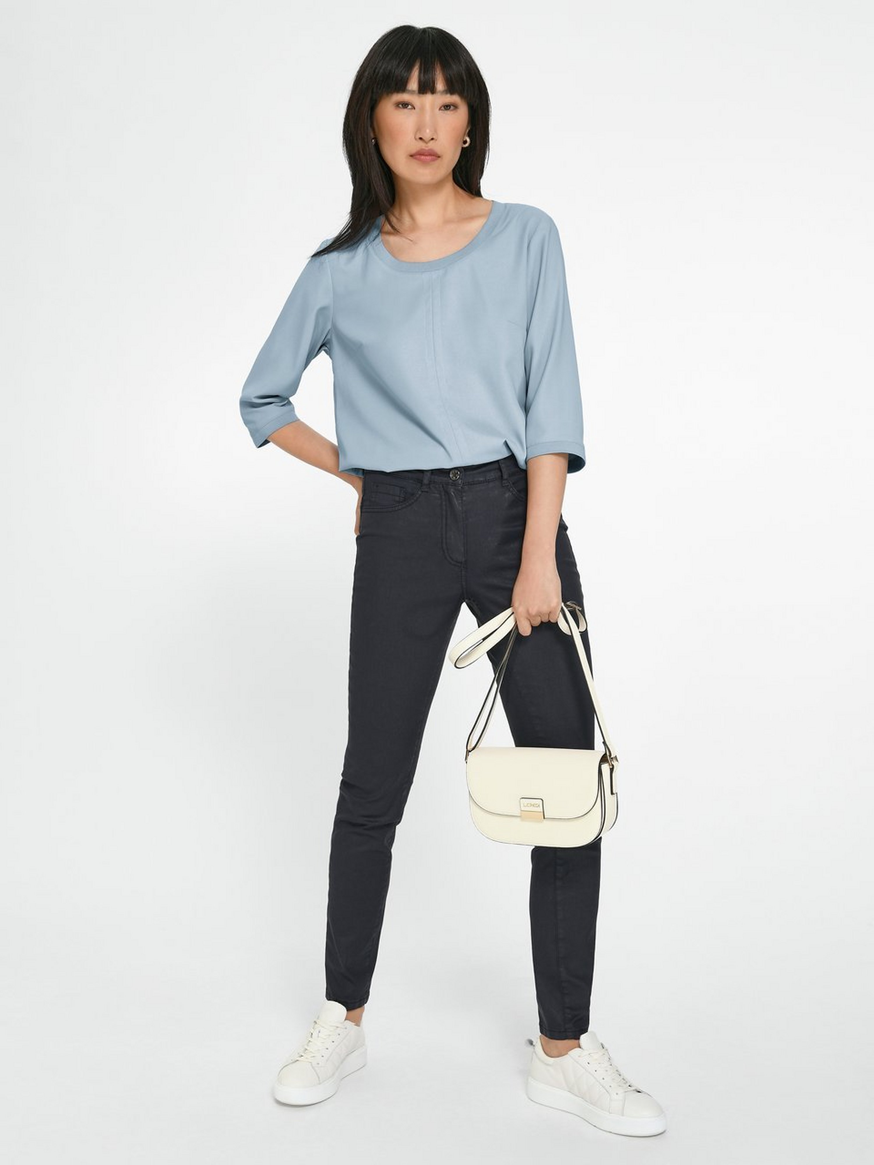 Shirt-Bluse mit 3/4-Arm