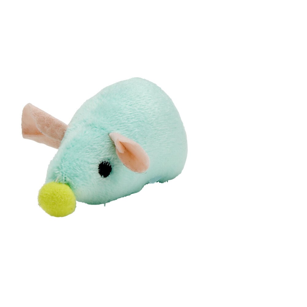 Jouet pour chat en forme de souris bleue