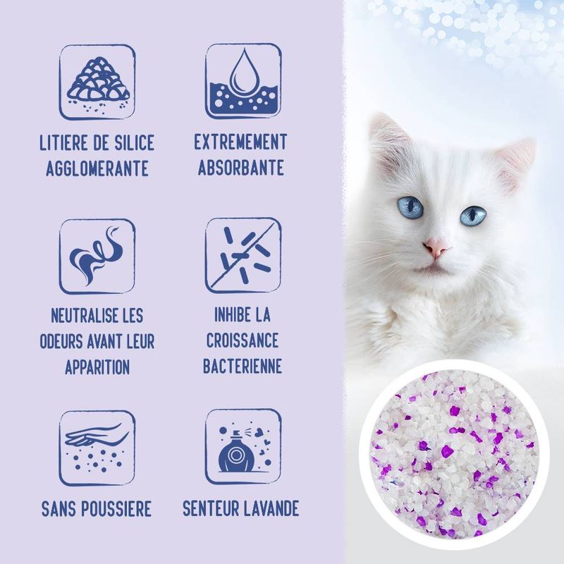 Litière Tigerino Crystals Lavande à prix discount sur bitiba.fr