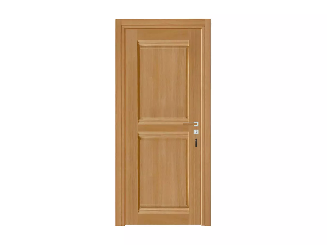 Bloc-porte pose fin de chantier collection Premium Classic 2 panneaux, H.204 x l.73 cm, aspect chêne naturel, réversible
