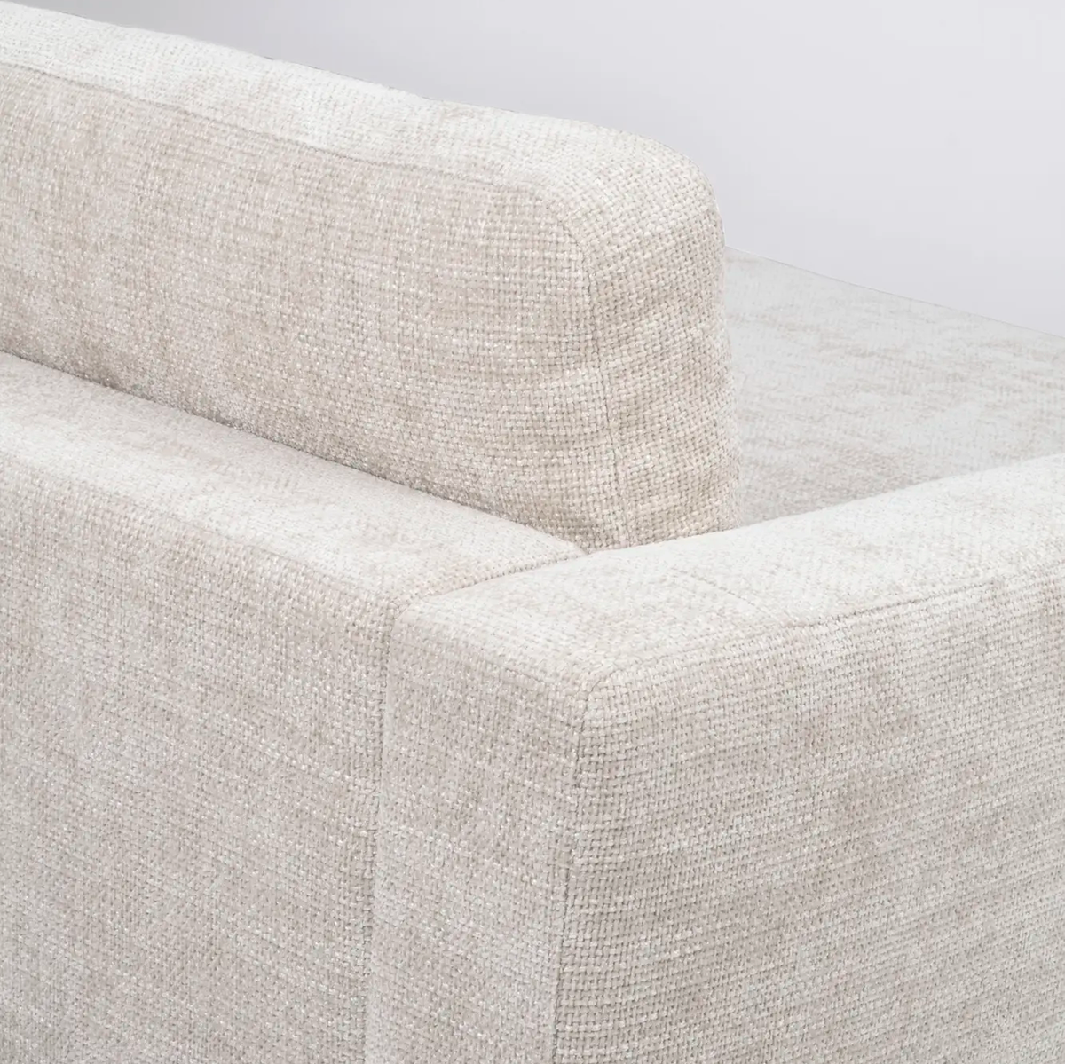 Modulaire chaise longue Duncan - links Lichtgrijs/beige