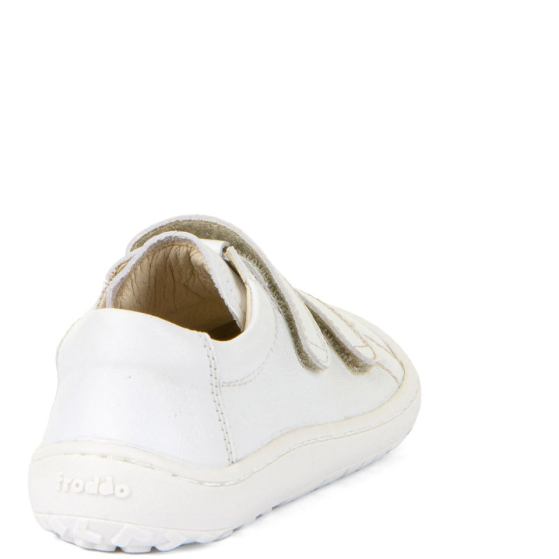 Froddo Froddo Barefoot Cuir Velcros Blanc