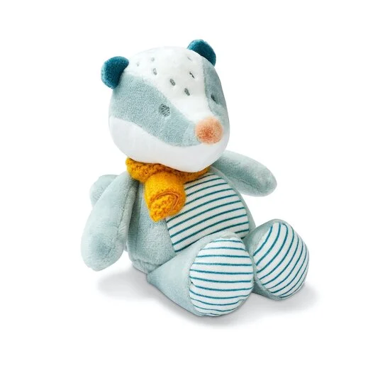 Félix et Léo Peluche Blaireau Félix   Bleu        de               Nattou