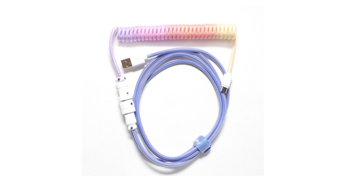 DuckyCoiled Cable V2 - Afterglow kabel