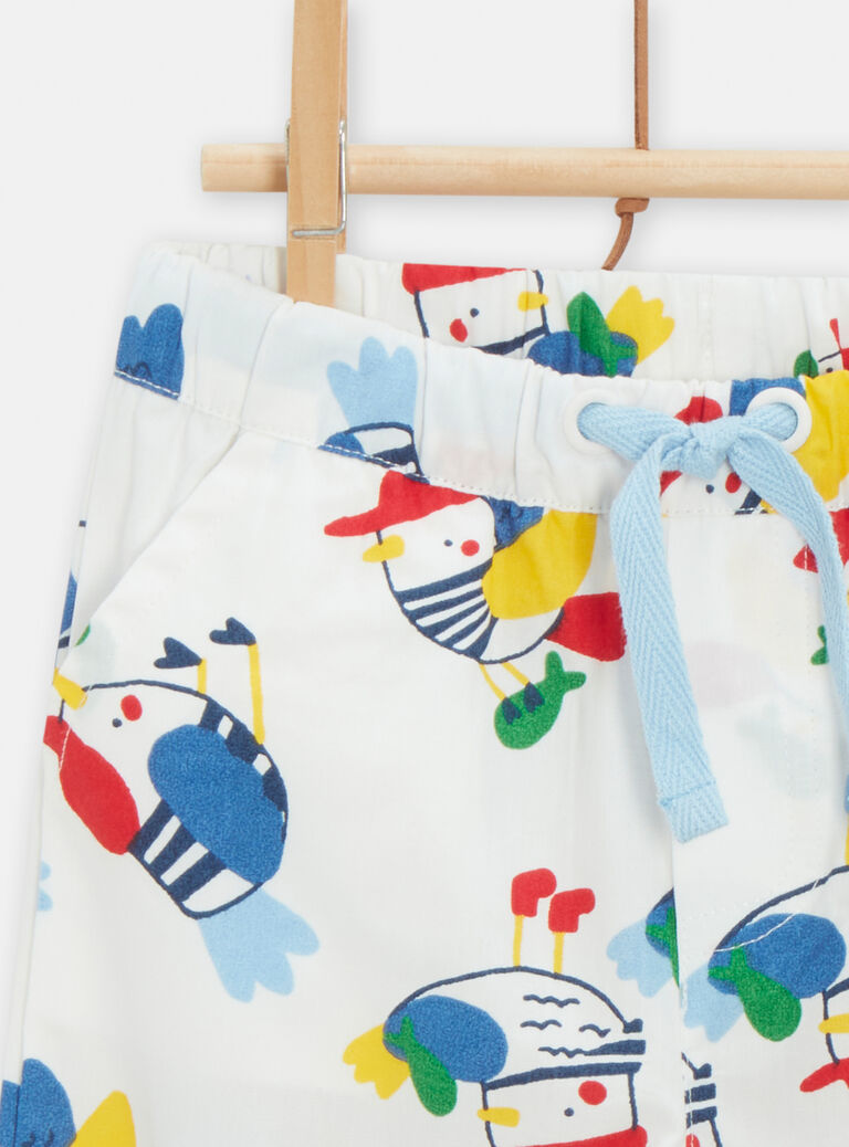 Pantalon à motif oiseau pour bébé garçon