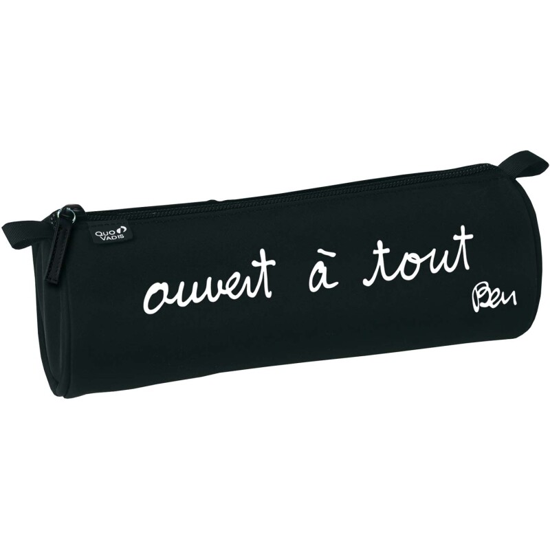 Quo Vadis - Trousse scolaire - Ronde - Ben - 23x8x8 cm - Toile (polyester) - 1 compartiment(s) -  par 8
