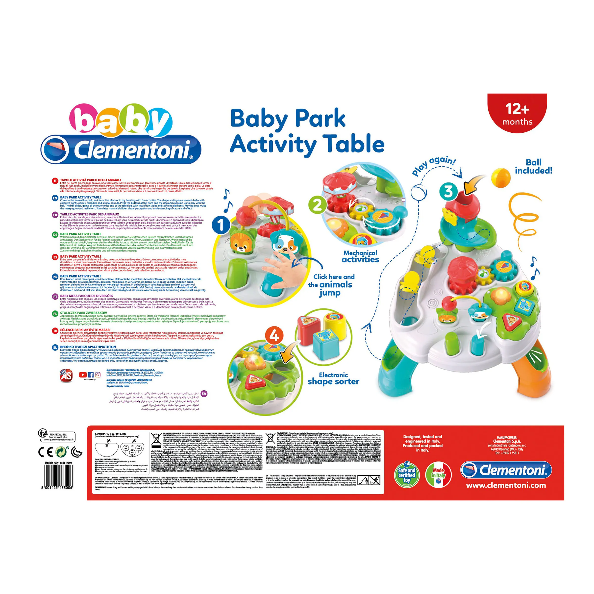 Clementoni - baby Clementoni Activity-Spieltisch Baby-Park