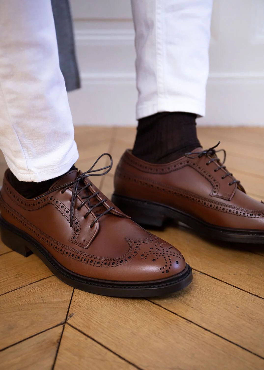 DERBY GENTLEMAN CUIR ROAD MARRON