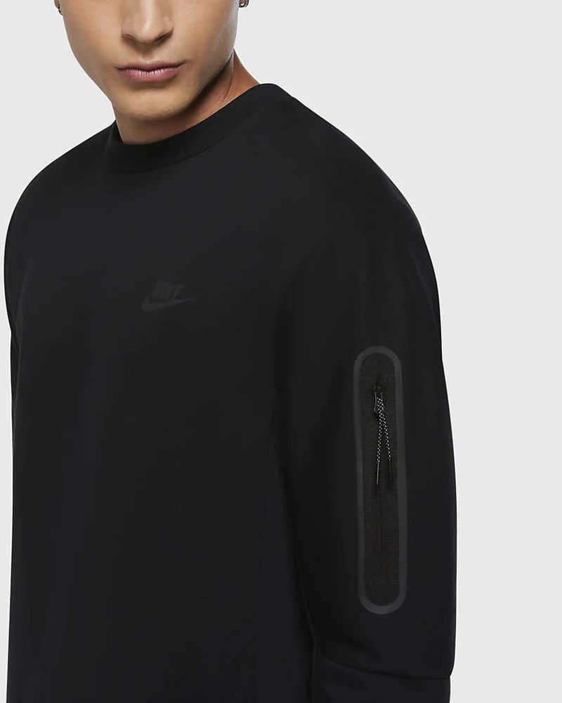 Sweat-shirt Nike Sportswear Tech Fleece Noir pour homme