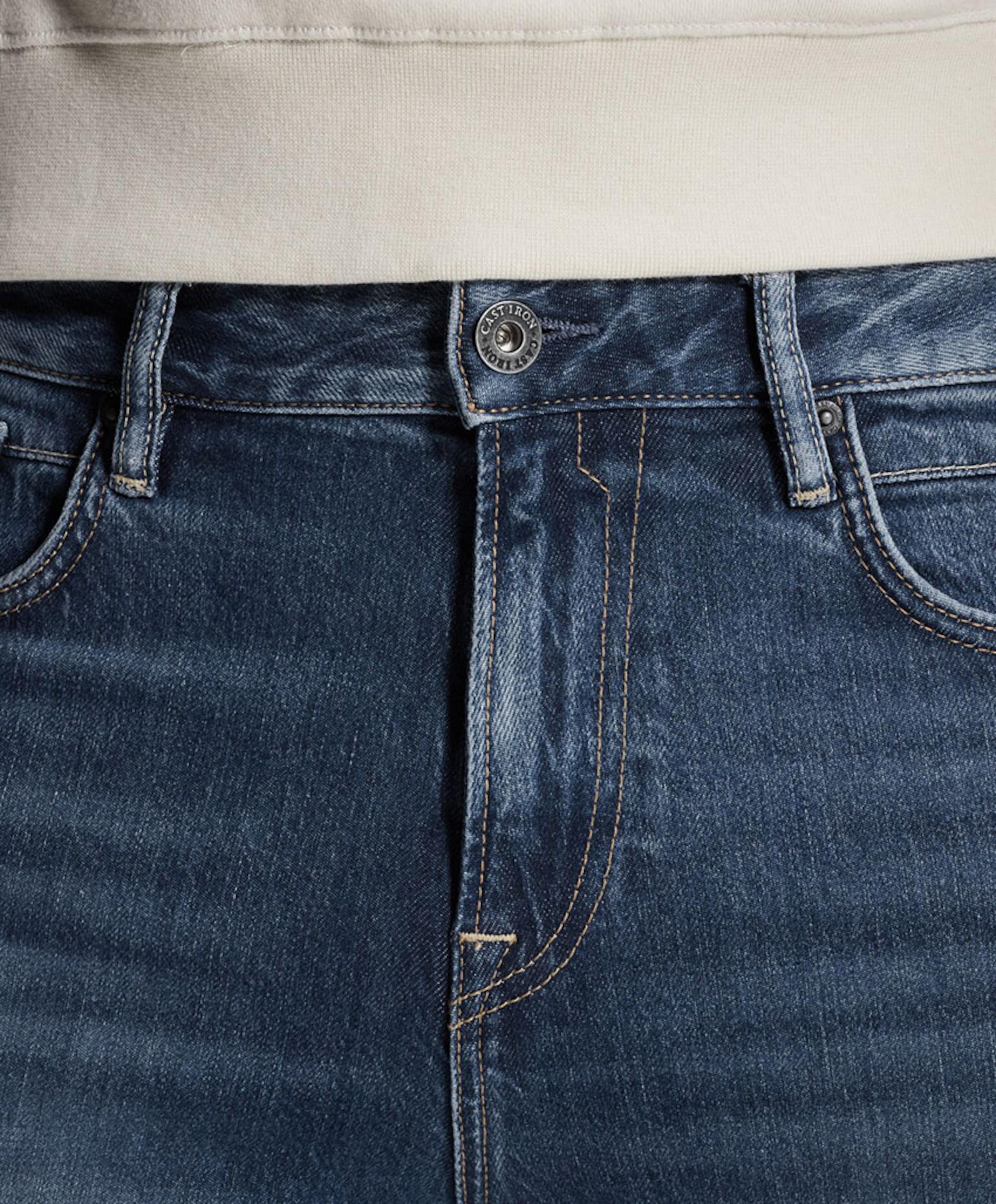 Cast Iron VALVER REGULAR DURABLE VINTAGE WAS heren jeans blauw