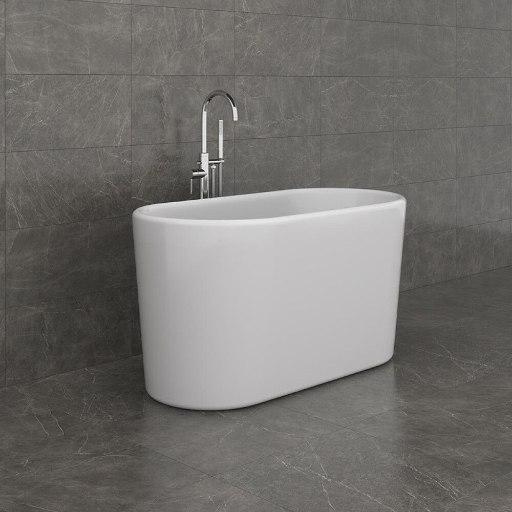 BADEKAR CAMARGUE DJURÖ FRITTSTÅENDE HVIT 130CM