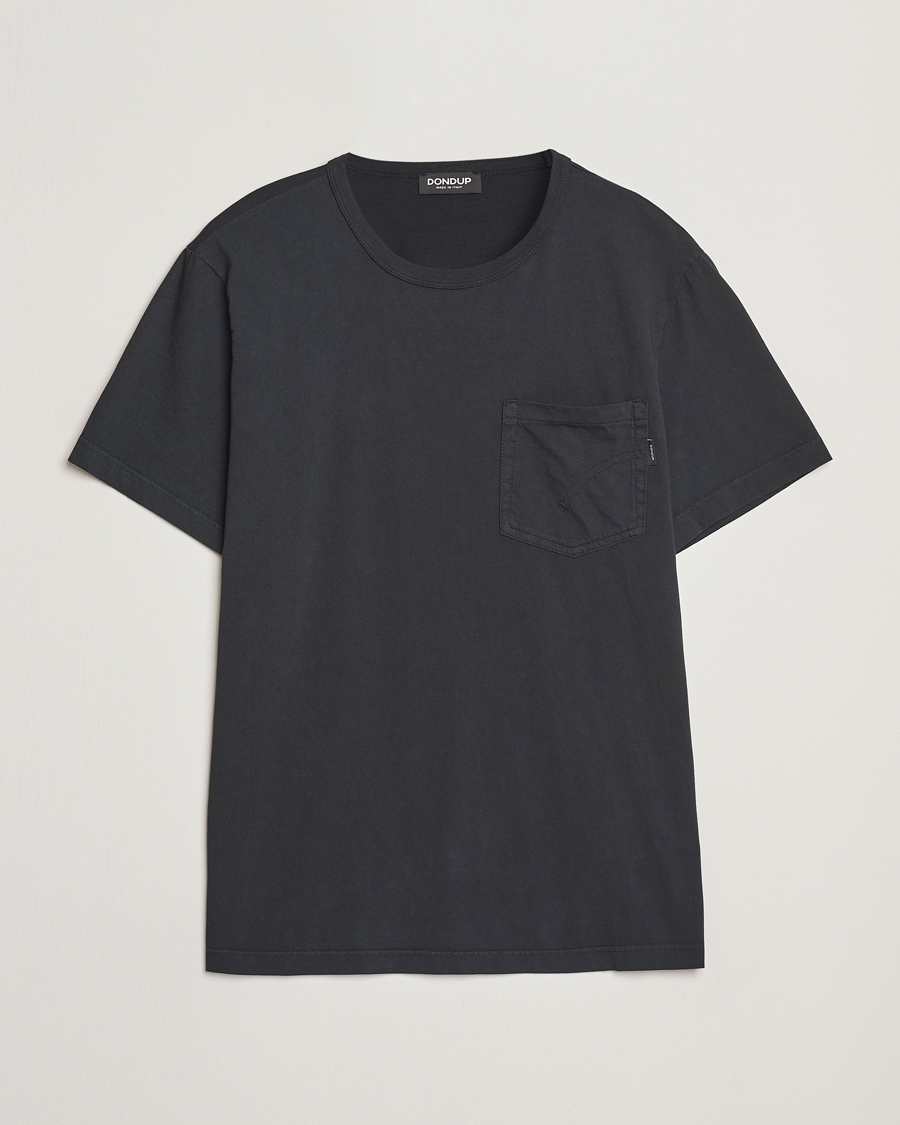 Dondup Pocket Crew Neck T-Shirt Black
