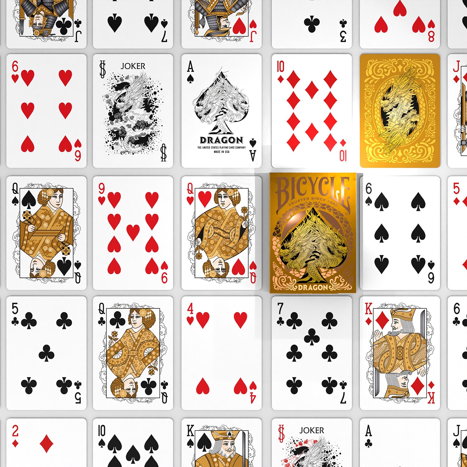 Bicycle® Kartendeck - Gold Dragon Kartenspiel Spielkarten Pokerkarten