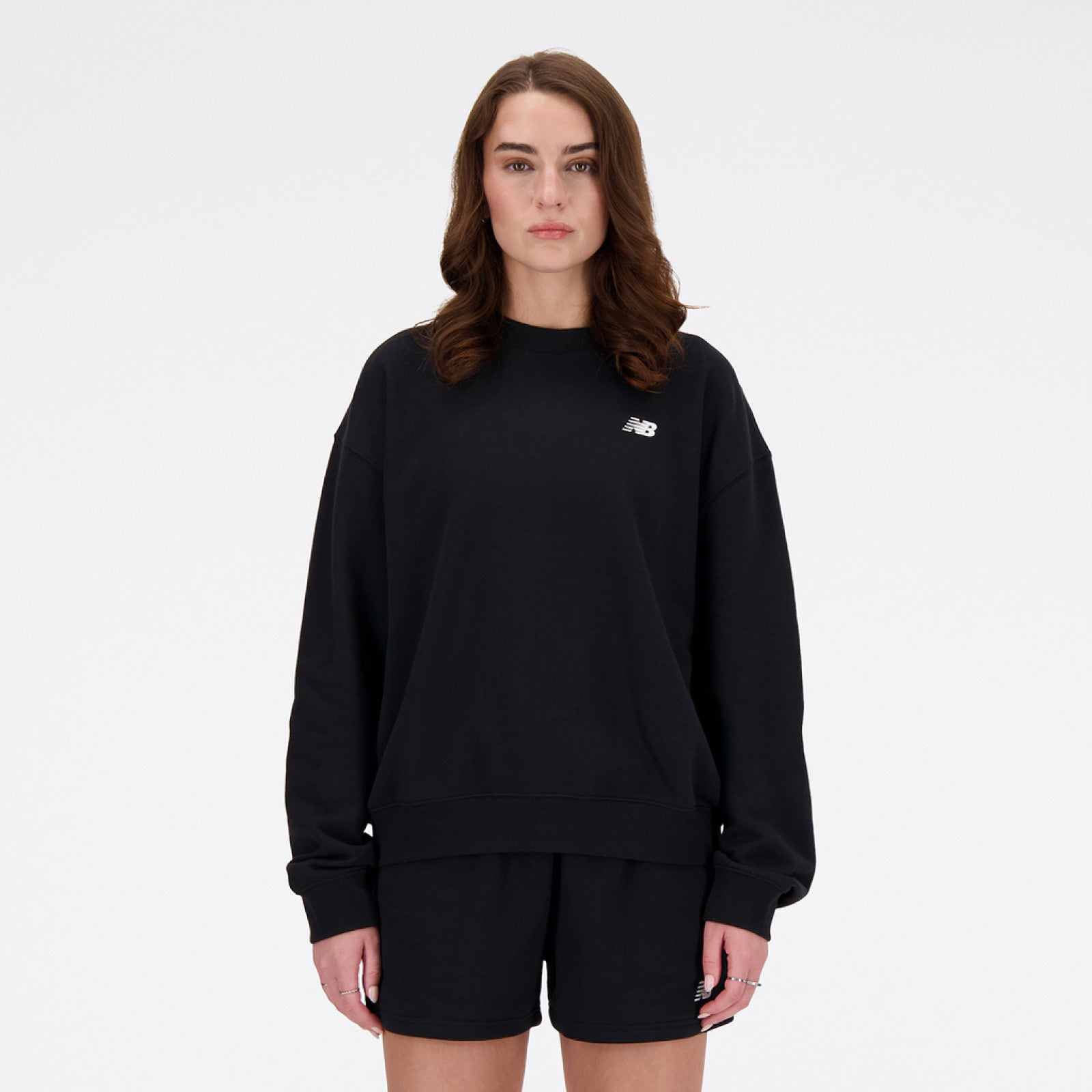 Sweatshirt Logo Essentials French Terry Small Crew, black