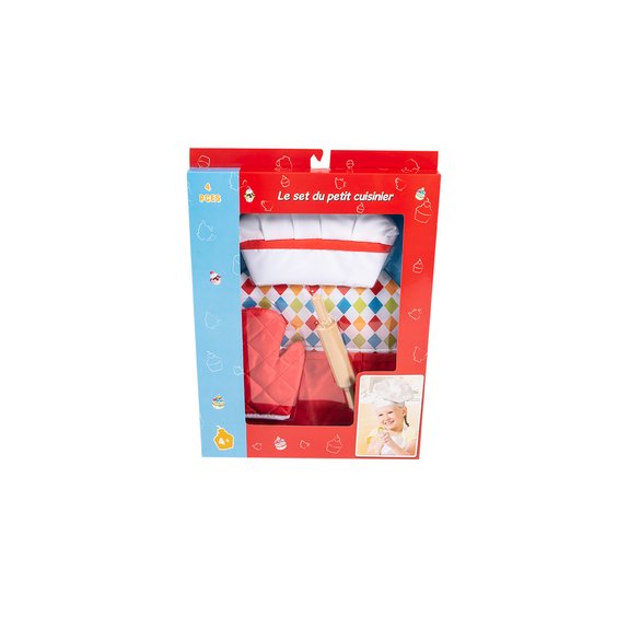 Set et tablier de cuisine 4 pièces