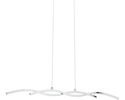 LED hanglamp 10,3W 1000 lm 3000K HxL 120x87 cm chroom/wit