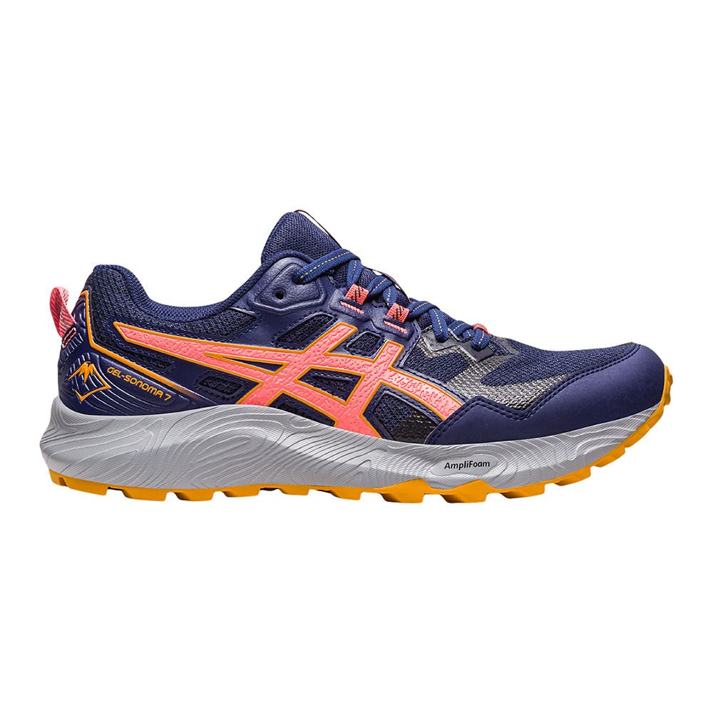 Asics GEL-SONOMA 7 - Chaussures trail Femme indigo blue/papaya