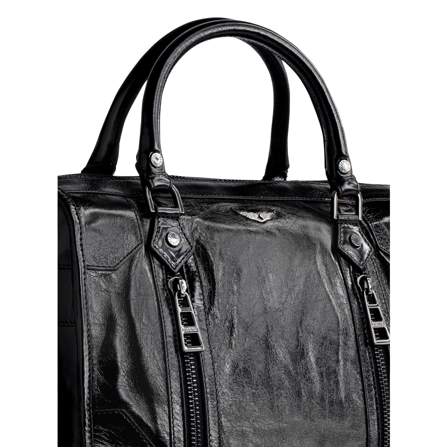 SUNNY MEDIUM 2 - Sac porté main en cuir | Noir