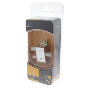 Q-Link coax F-splitter 2-weg/3F-connector