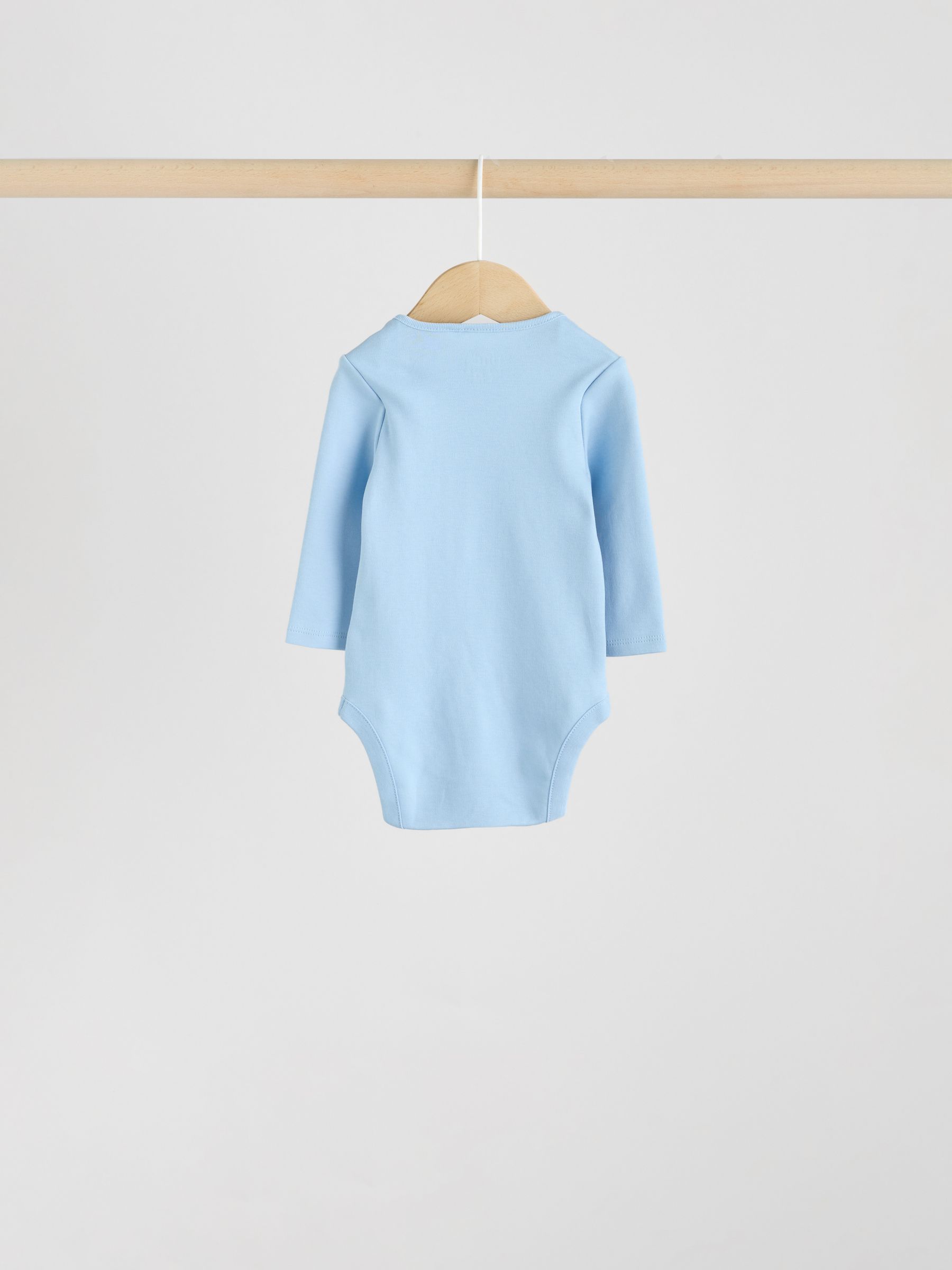 Blauw - Rompertjes met lange mouwen