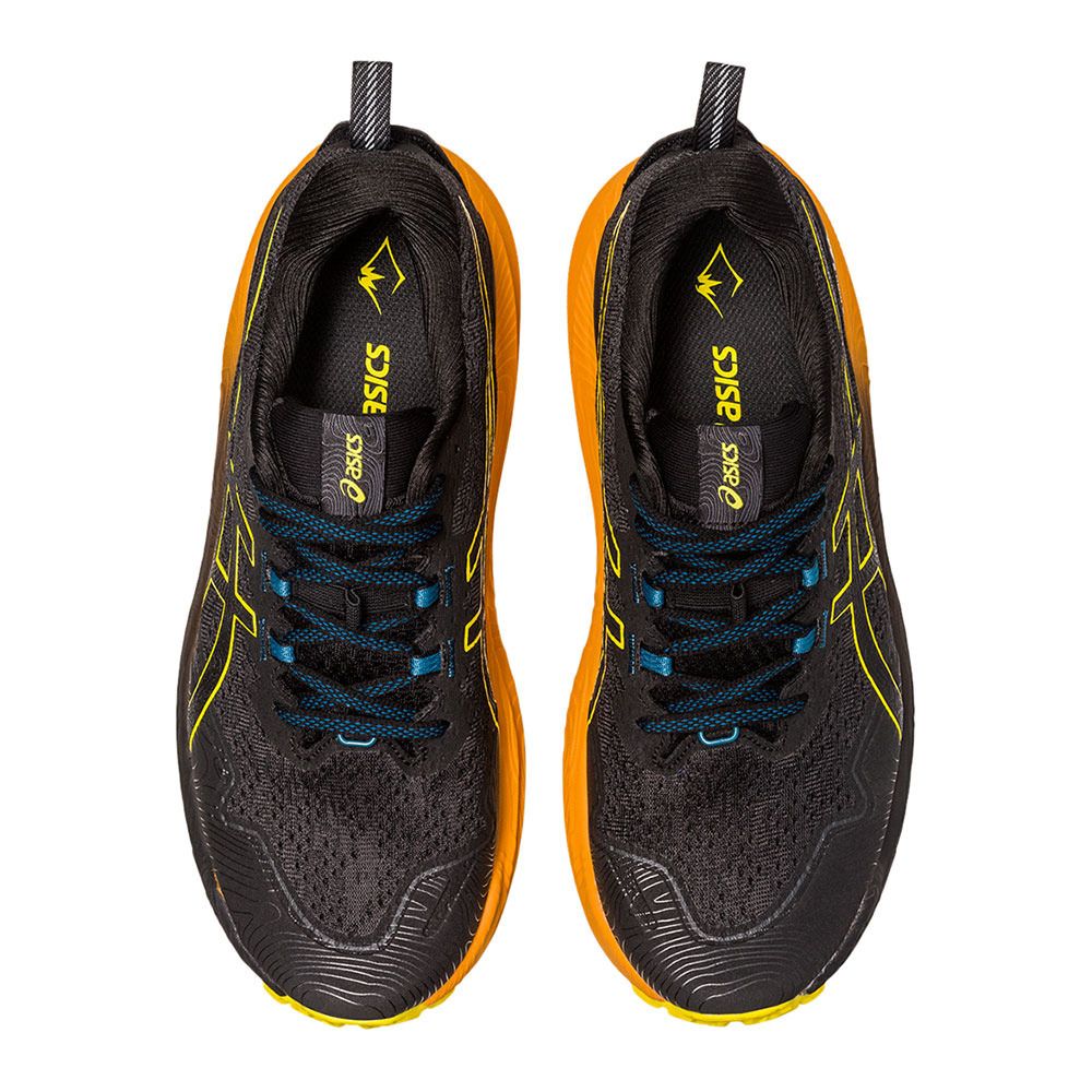 Asics TRABUCO MAX 2 - Chaussures trail Homme black/golden yellow